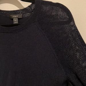 Jcrew navy blue wool sweater